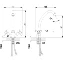 Смеситель Lemark Contour LM7404C для кухонной мойки