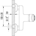 Смеситель Lemark Luna LM4103C для душа
