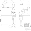 Смеситель Lemark Swan  LM5406BG для раковины