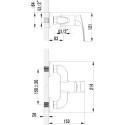 Смеситель Lemark plus Shape LM1703C для душа