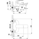 Смеситель Lemark plus Shape LM1712C для ванны с душем