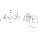 Смеситель Margaroli Classica RU1005AA01BR для душа