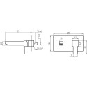 Смеситель Migliore Kvant ML.KVT-2745.CR С ВНУТРЕННЕЙ ЧАСТЬЮ, для раковины