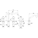 Смеситель Migliore Revival ML.REV-480.DO на борт ванны, золото