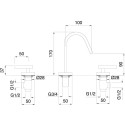 Смеситель Migliore Syntesi ML.SNS-7912.CR для раковины