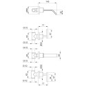 Смеситель Migliore Syntesi ML.SNS-7965.CR С ВНУТРЕННЕЙ ЧАСТЬЮ, для раковины