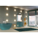 Смеситель Paffoni Light LIG001BO с ВНУТРЕННЕЙ ЧАСТЬЮ, для ванны с душем, белый