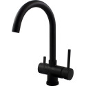 Смеситель Paffoni Stick SK190NO для кухонной мойки, черный