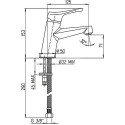 Смеситель Paini Bios 05CR205/574 для раковины, с гигиеническим душем