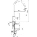 Смеситель Paini Cox 78CR591SAKM для кухонной мойки