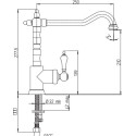 Смеситель Paini Duomo 88CR572L1USKM для кухонной мойки