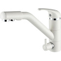 Смеситель Paulmark Hessen He213017-331 для кухонной мойки, белый