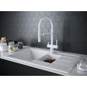 Смеситель Paulmark Magneto Ma213118-431 для кухонной мойки, белый матовый
