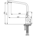 Смеситель Raiber RF6901 для кухонной мойки