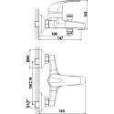 Смеситель Rossinka D D40-31 для ванны с душем