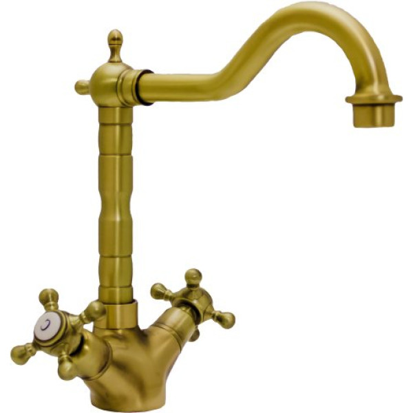 Смеситель Seaman Barcelone SSL-5079 Antique Gold для кухонной мойки