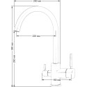 Смеситель Seaman Barcelone SSL-5385 Gun для кухонной мойки
