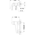 Смеситель TEKA Itaca 672310200 для душа
