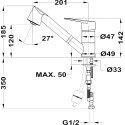 Смеситель TEKA Manacor 469781210 для кухонной мойки
