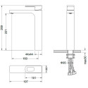 Смеситель Timo Sahara 2211/00F chrome для раковины
