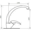 Смеситель Tolero R0201 коричневый