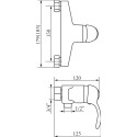 Смеситель Veragio Grazia VR.GRA-3530.CR для душа, хром