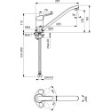 Смеситель Vidima Fine BA389AA для кухонной мойки