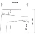 Смеситель Wasserkraft Donau 5303 для раковины