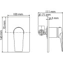 Смеситель Wasserkraft Glan 6651 С ВНУТРЕННЕЙ ЧАСТЬЮ, для душа