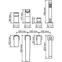 Смеситель Wasserkraft Salm 2755 на борт ванны