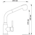 Смеситель Wasserkraft Wern 4266 для кухонной мойки, матовый хром
