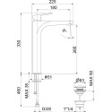 Смеситель Webert Sax Evolution SE830402740 для раковины, белый