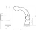 Смеситель Zorg Antic A 10129 BR для раковины