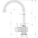 Смеситель Zorg Antic A 407K-BR для кухонной мойки