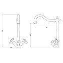 Смеситель Zorg Clean Water ZR 515 YF BR для кухонной мойки