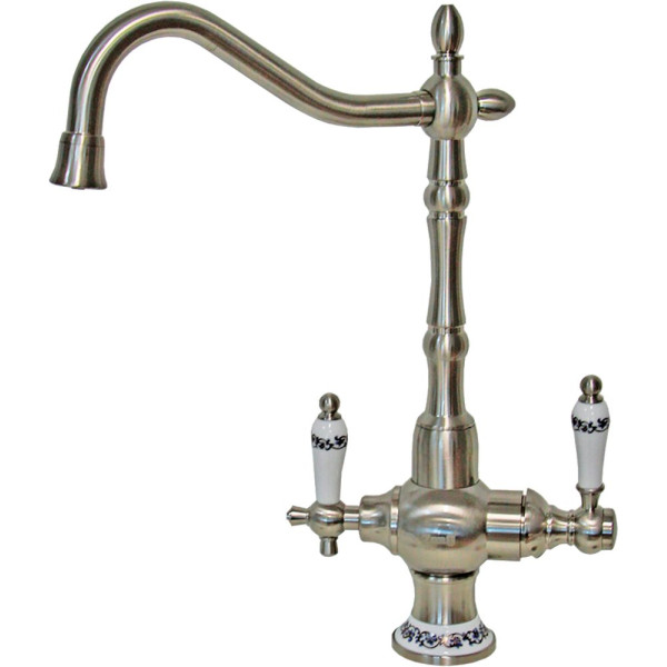 Смеситель Zorg Sanitary ZR 336 YF-50 nickel для кухонной мойки