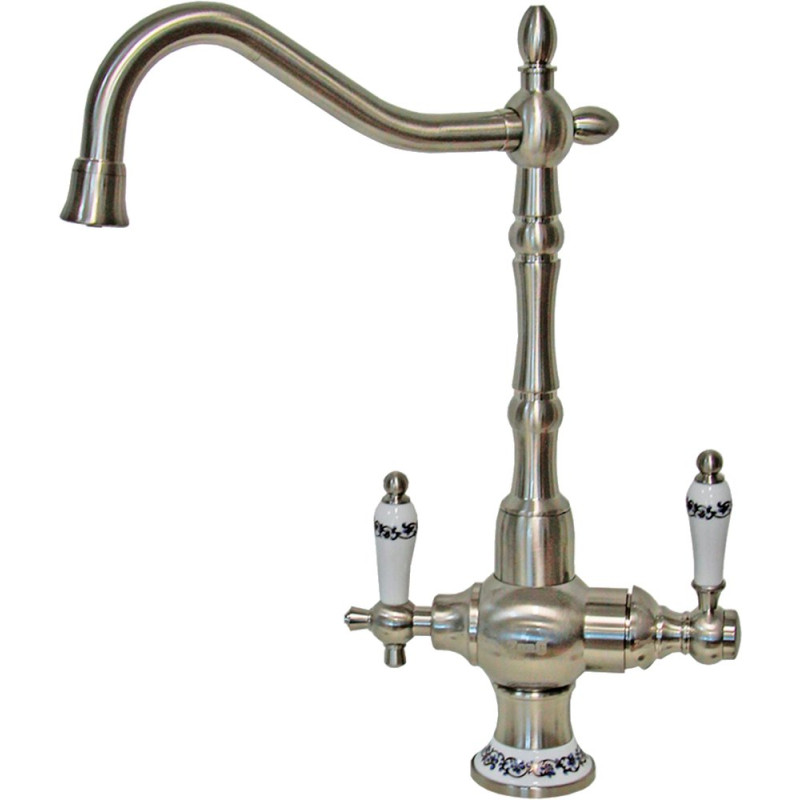 Смеситель Zorg Sanitary ZR 336 YF-50 nickel для кухонной мойки