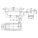 Стальная ванна Kaldewei Cayono 748