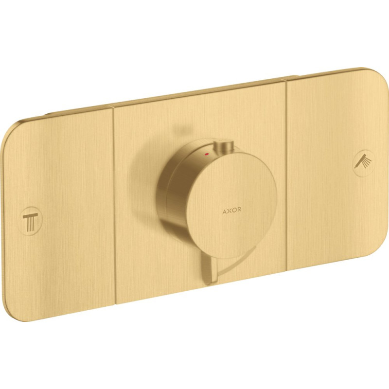 Термостат Axor One 45712250 для душа, шлифованное золото