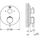 Термостат Grohe Atrio 24138003 для ванны с душем, хром