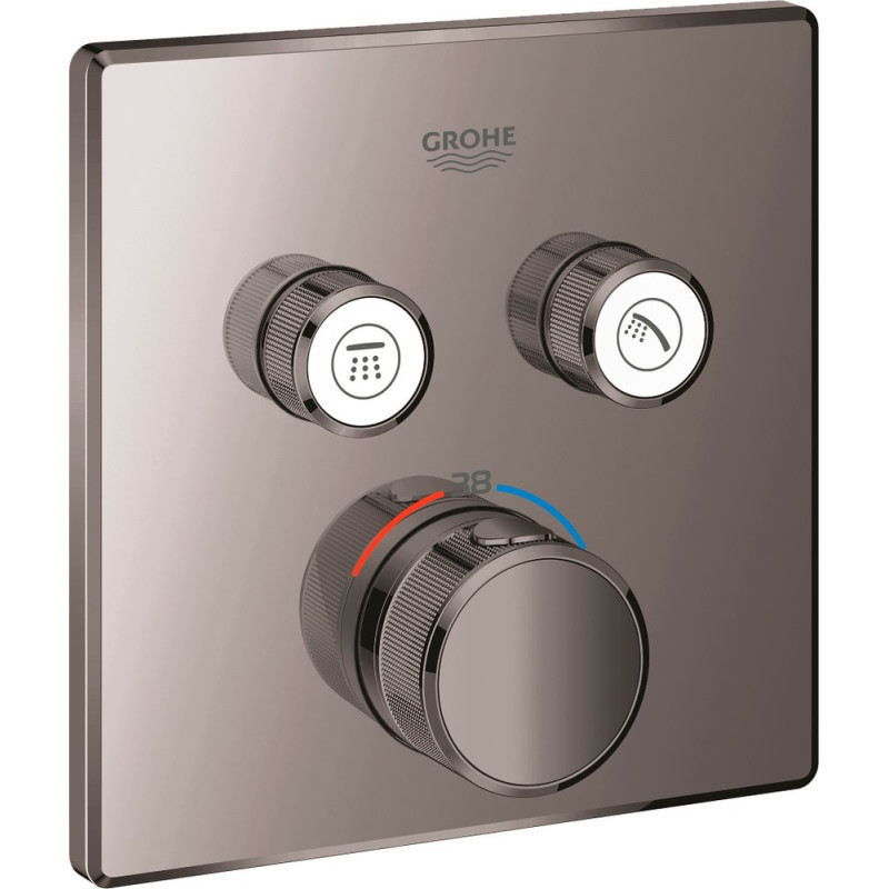 Термостат Grohe Grohtherm SmartControl 29124A00 для ванны с душем, темный графит
