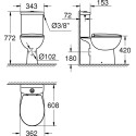 Унитаз-компакт Grohe Bau Ceramic 39347000 с микролифтом