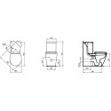 Унитаз-компакт Ideal Standard Connect Space E119501 угловой
