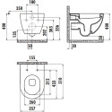 Унитаз подвесной Creavit Free FE320 с биде, капучино