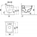 Унитаз подвесной Creavit TP326