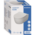 Унитаз подвесной Geberit iCon 500.784.01.1 с сиденьем и быстросъемной крышкой с микролифтом
