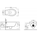 Унитаз подвесной Hatria Nido