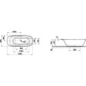 Ванна из искусственного камня Laufen Ino 2.3030.2.000.000.1