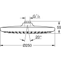 Верхний душ Grohe Tempesta 250 26662000 хром