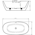 Акриловая ванна Art&Max Genova 160х80